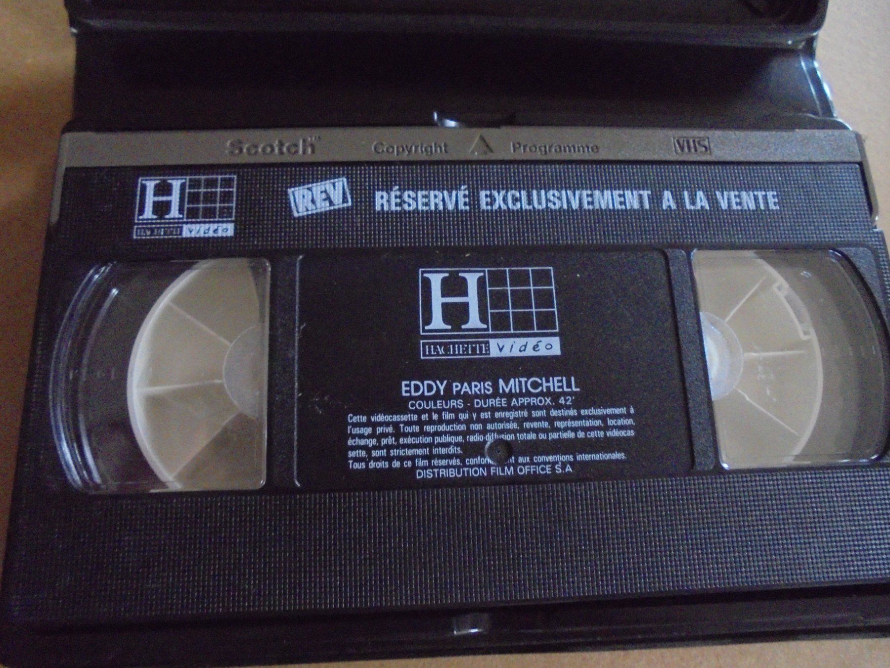 Alle VHS: Eddy MITCHELL " Paris " VHS France 1987 – Gebraucht aus Crissier von Promopost 3