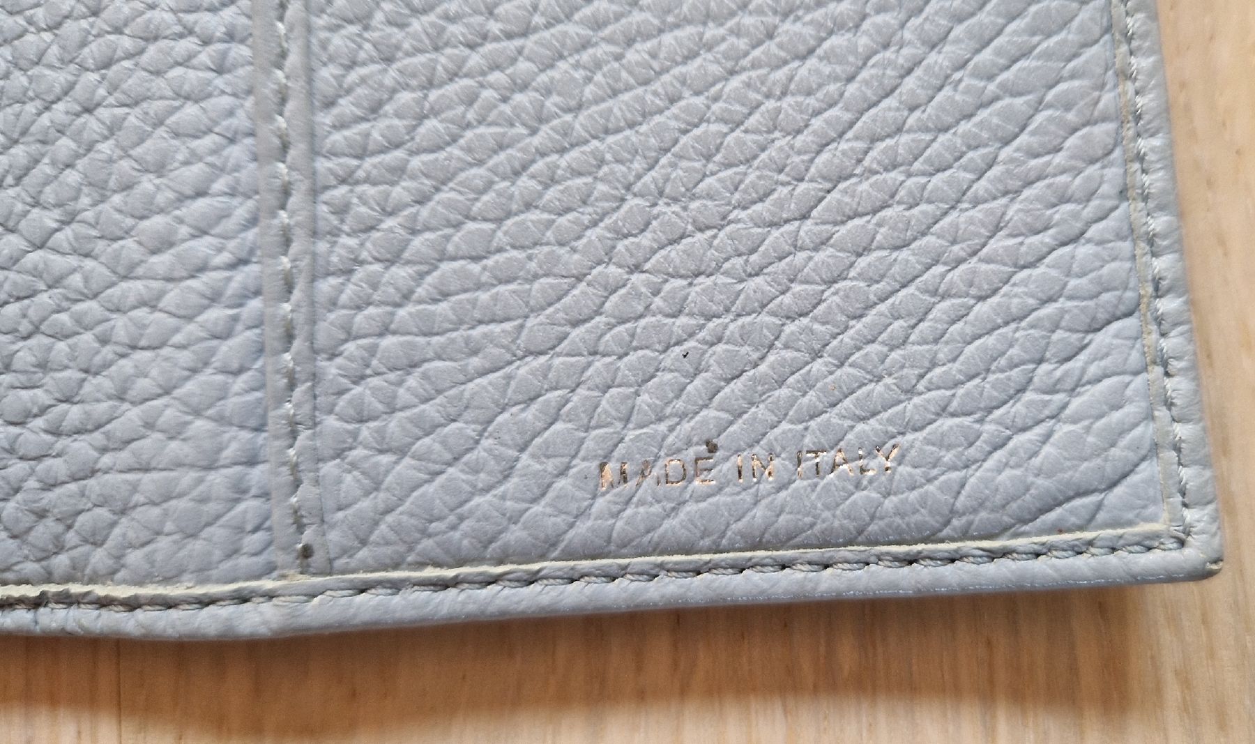 Portemonnaie: Navyboot Portemonnaie von Leder hellblau – Gebraucht aus Gasel von sale65 2