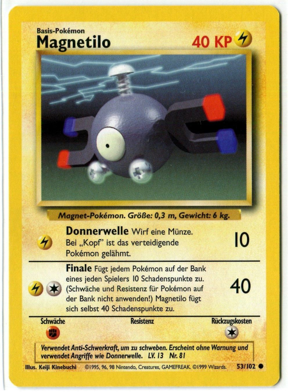 Pokémon Carte collezionabili: Magnetilo Basis Set 53/102 Deutsch – Nuovo (secondo la descrizione) da Dornach venduto da Deco89