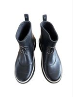 Chanel Rain Boots Black Size 39 Used