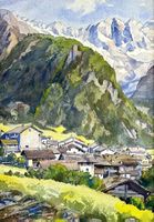 Orig. Aquarell, signiert Brügger