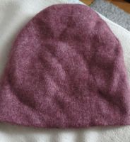 Strickmütze Merinowolle rosa gebraucht