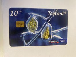 Carte Taxcard Swisscom Fixnet 10 CHF, collection automne