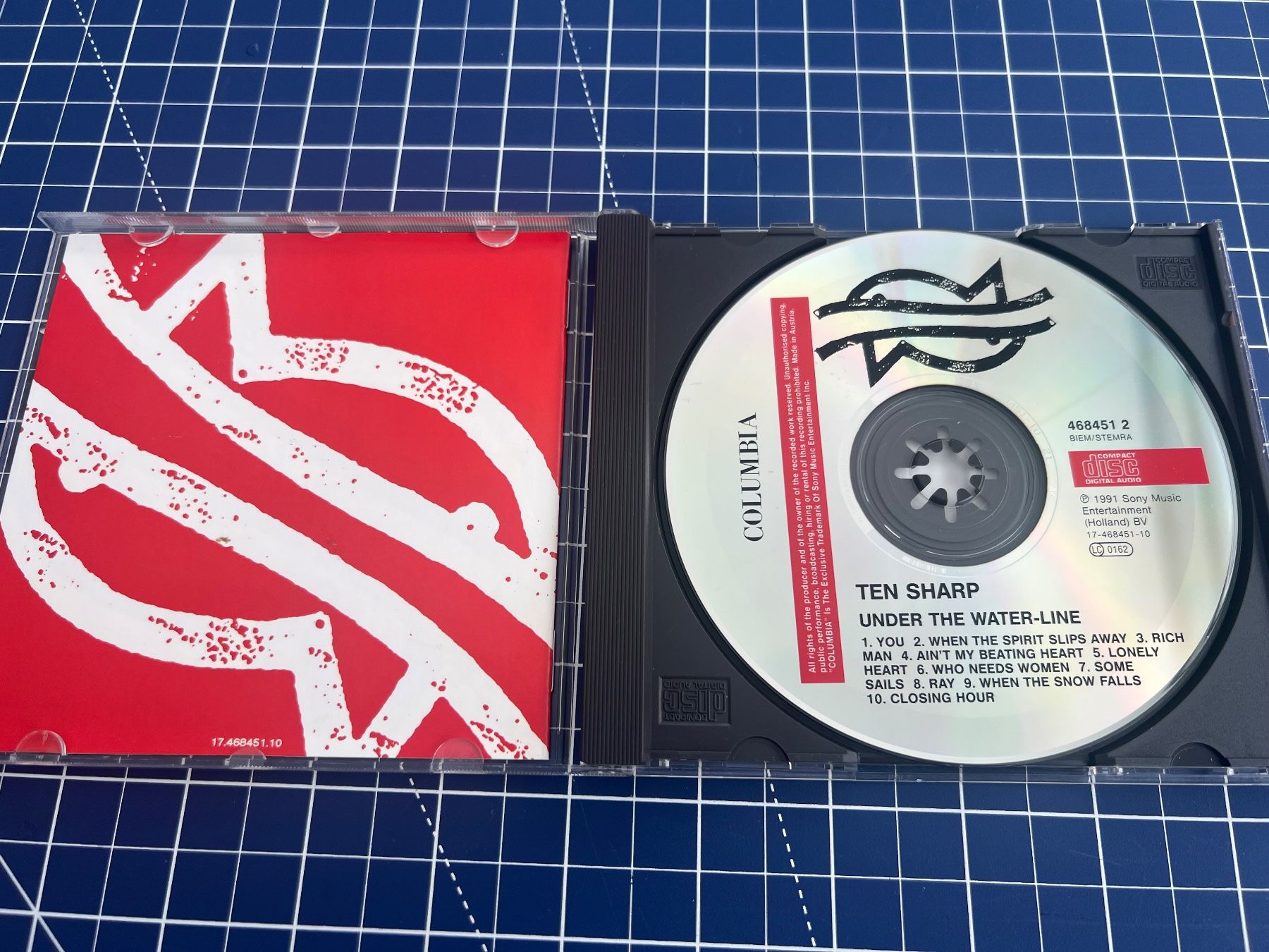 CD: Ten Sharp – Under The Water-Line – Usato da st.gallen venduto da sophiephie 1