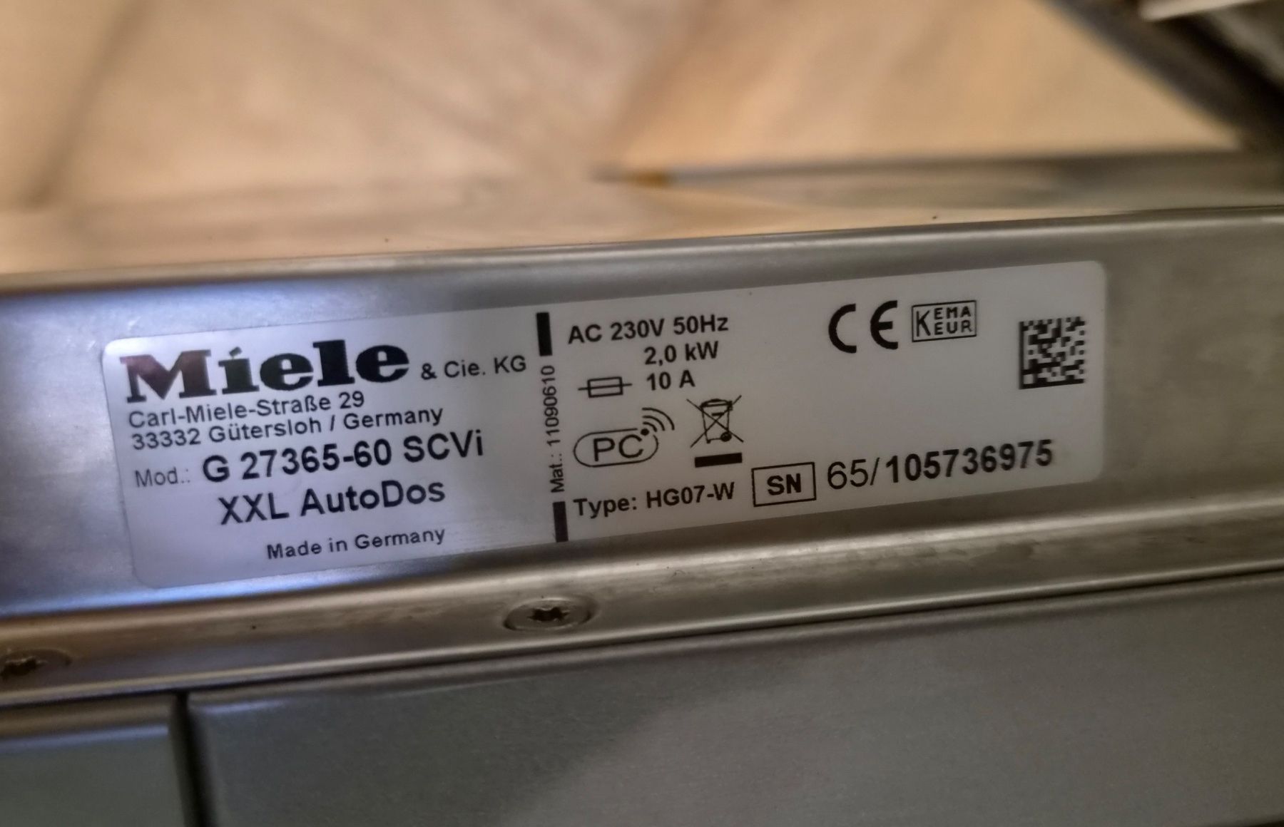 Miele Machines à laver la vaisselle: Lave-vaisselle MIELE encastrable – D'occasion à Genève par girolu 3