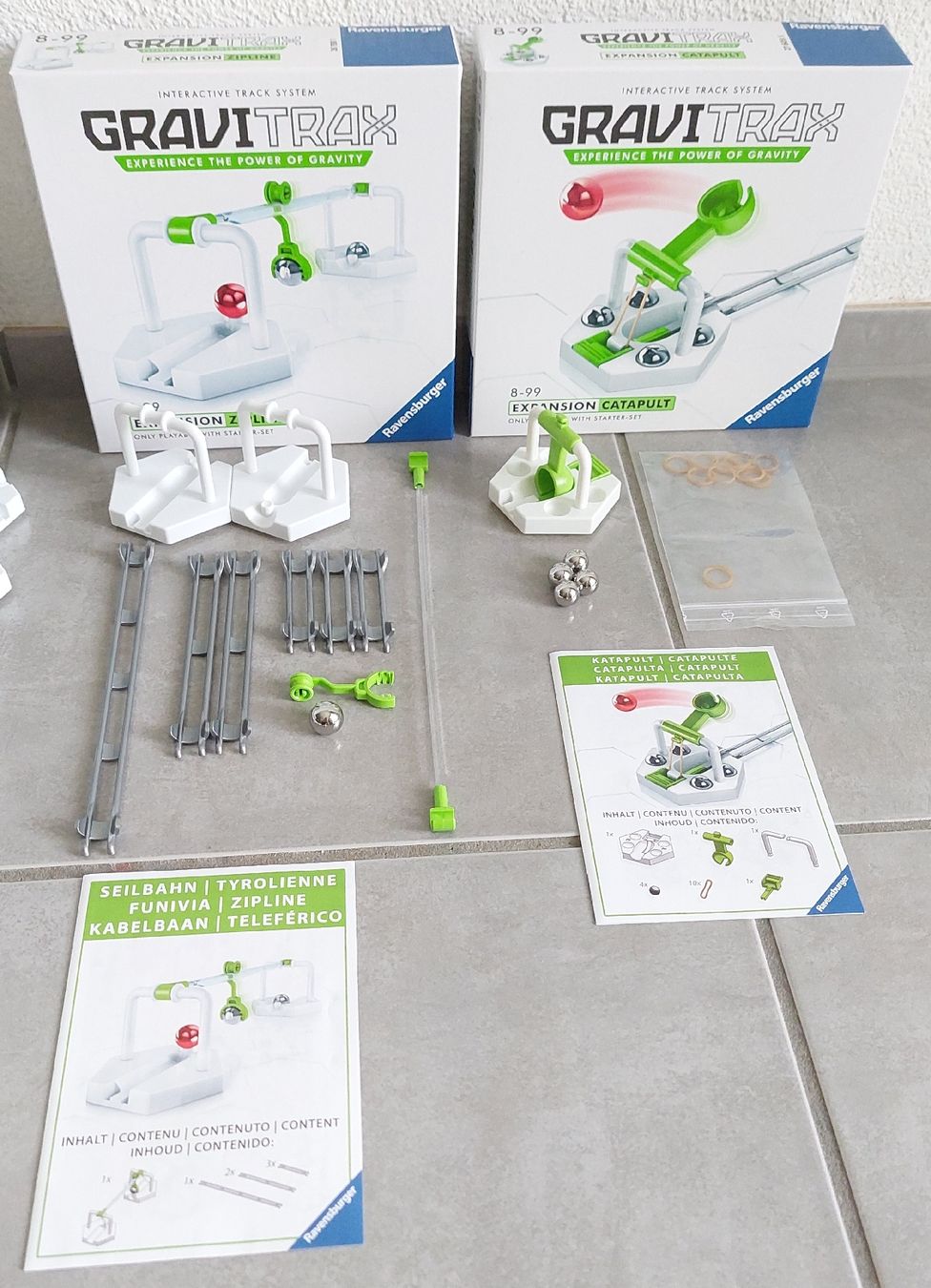 Ravensburger Kit di costruzioni: GraviTrax Starter-Set + Zipline + Catapult Expansions – Usato da Waldkirch venduto da Cswys 2