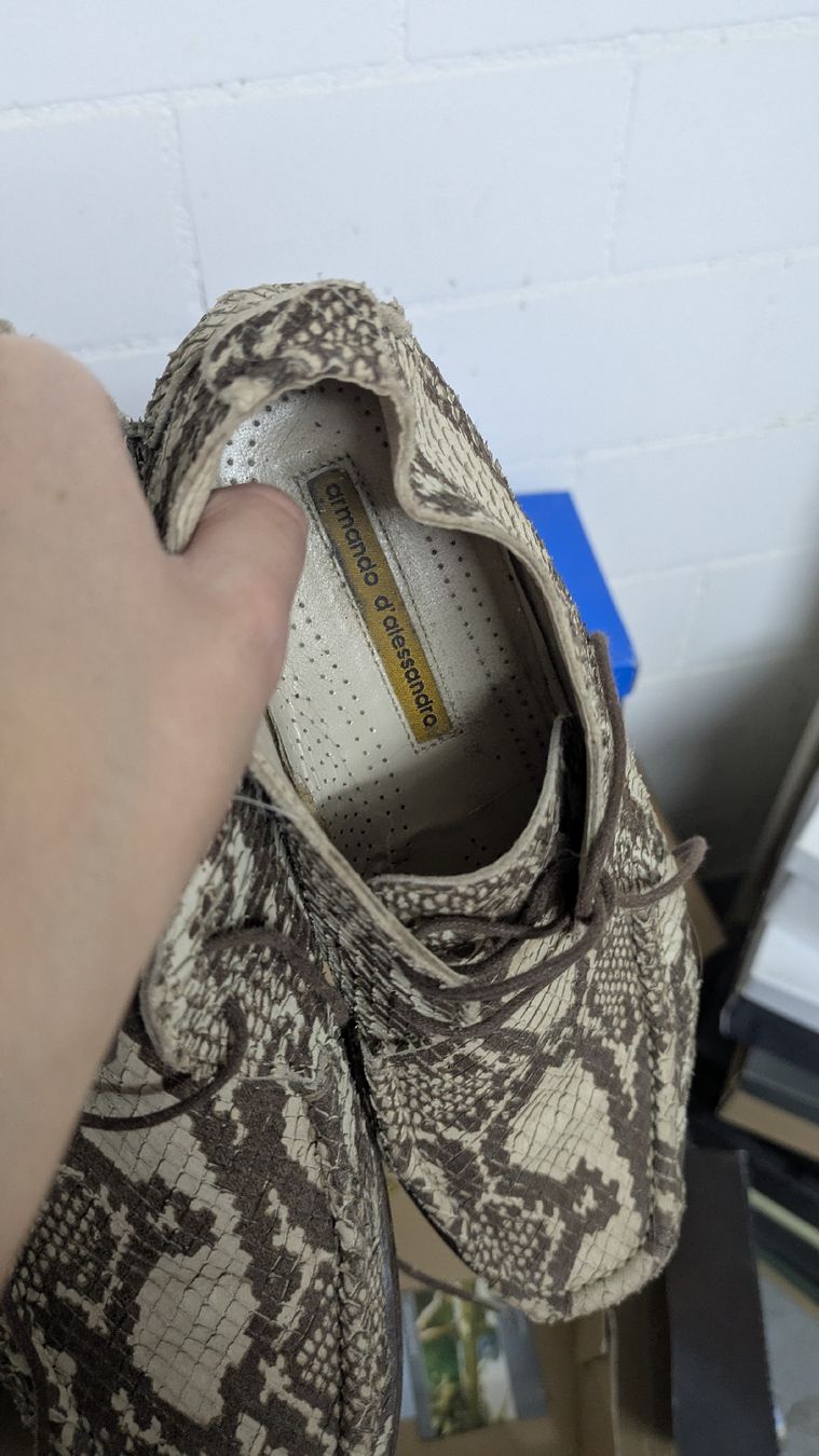 Scarpe da uomo: ARMANDO D'ALESSANDRO Schuhe Schlangenmuster – Usato da Morgarten venduto da rra_jvw7 2