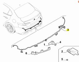 Kabelstrang Parksensoren hinten Alfa Romeo Giulia 50546110