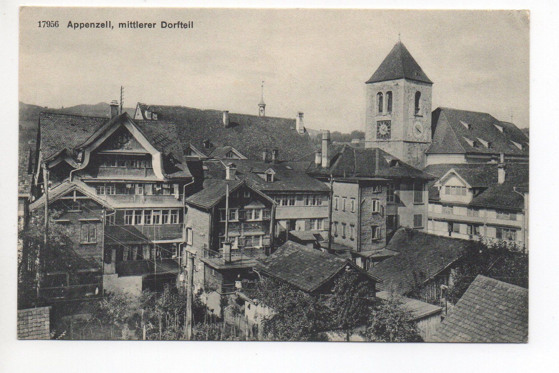 Cartoline postali: APPENZELL mittlerer Dorfteil – Nuovo (secondo la descrizione) da Jona venduto da philajona