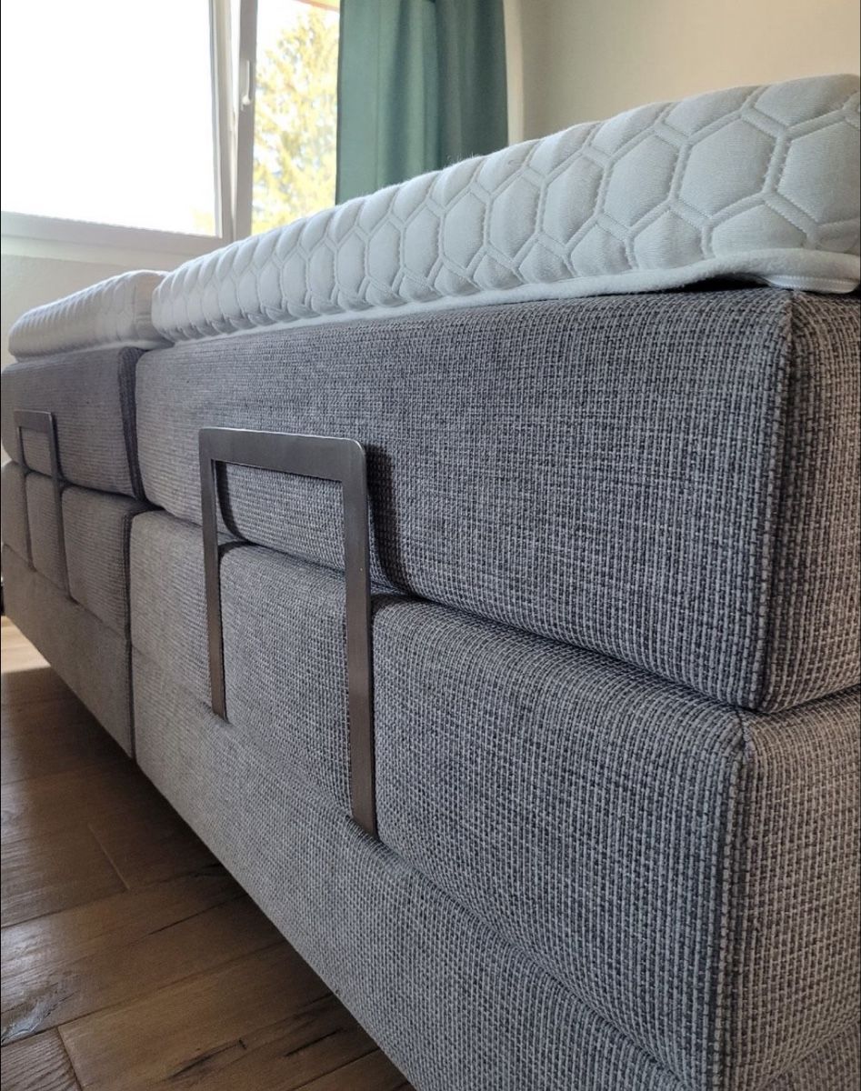Letti: Boxspringbett elektrisch verstellbar 2x90x215cm grau – Usato da Cham venduto da Alexandar1986 1