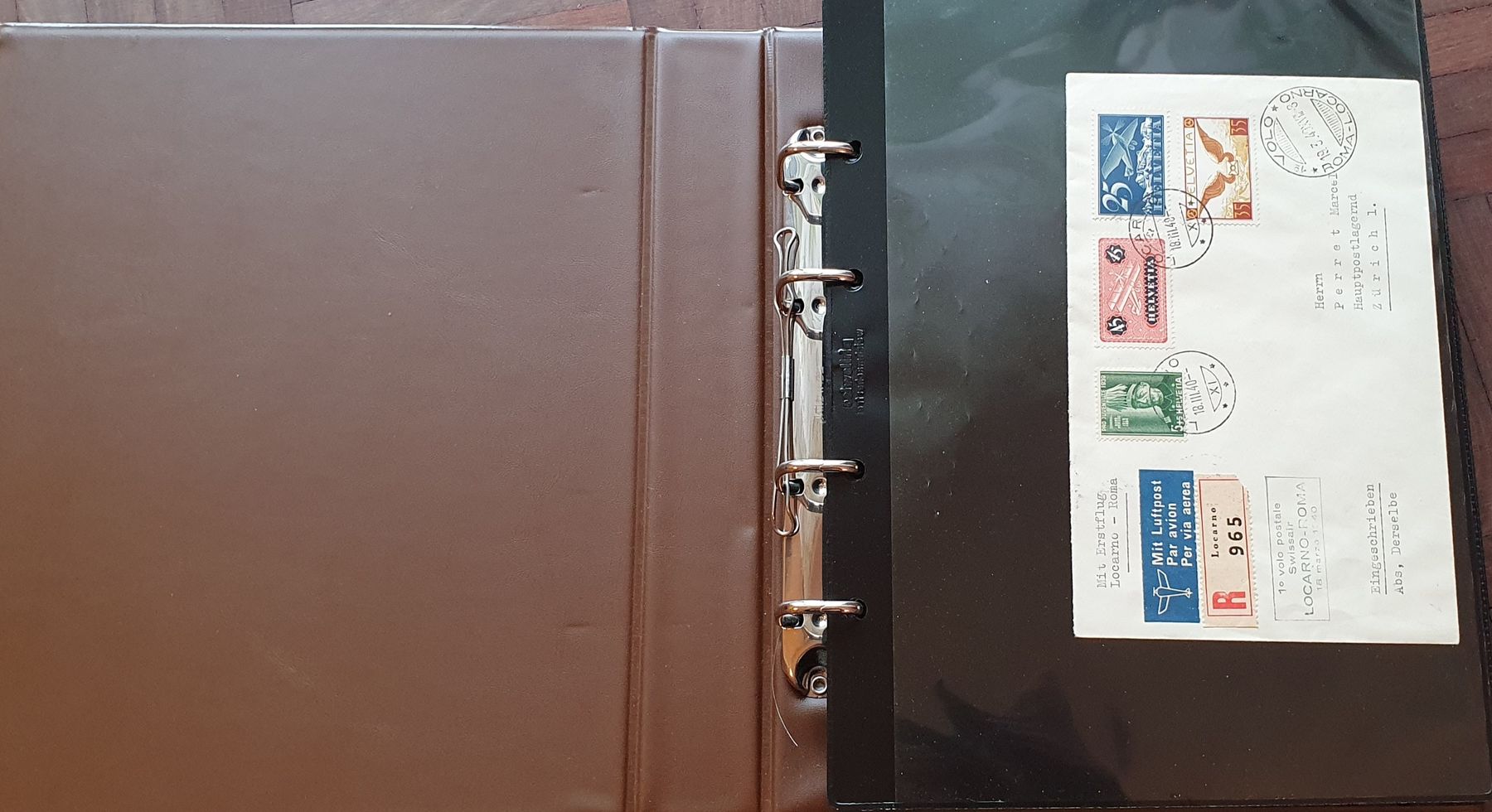 Tutti i francobolli: Album mit Flugpost Briefe und Karten – Usato da Kreuzlingen venduto da Rschweiz1 1