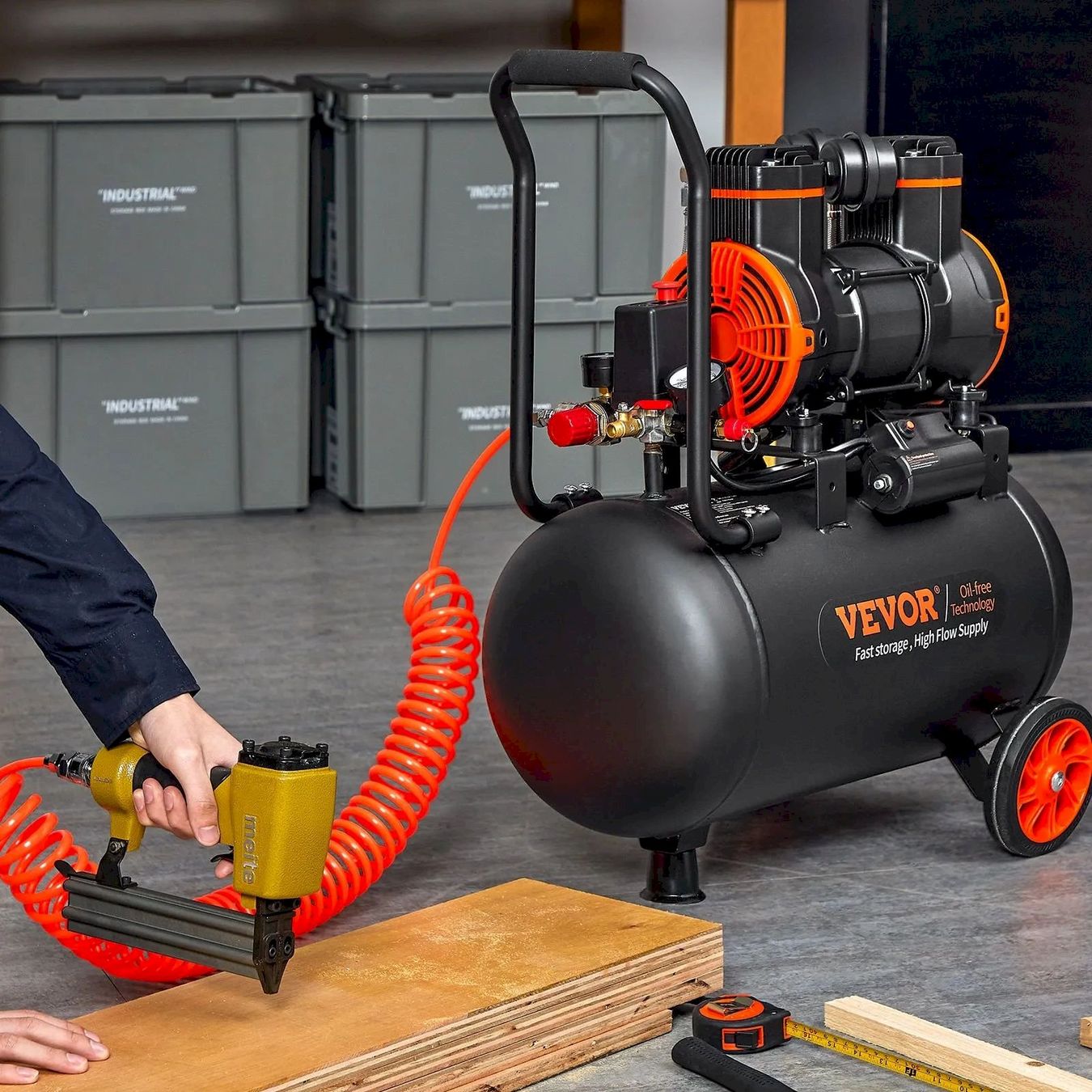 Compressori: VEVOR 2-1800F35 Flüsterkompressor 8bar – Nuovo e nell'imballaggio originale da Bottighofen venduto da zaap 7