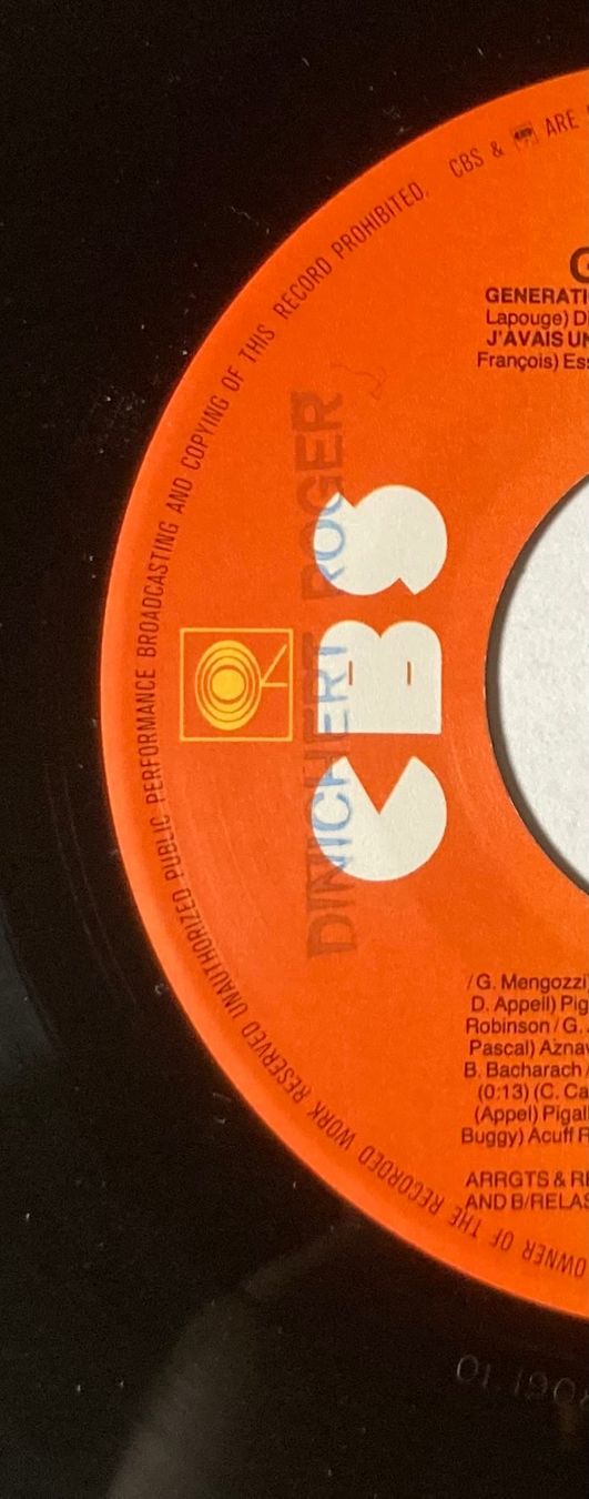 Dischi in vinile: GENERATION 60 - INTERPRETE LES HITS DES ANNEES 60 – Usato da Poliez-Pittet venduto da Newtown-Records 5