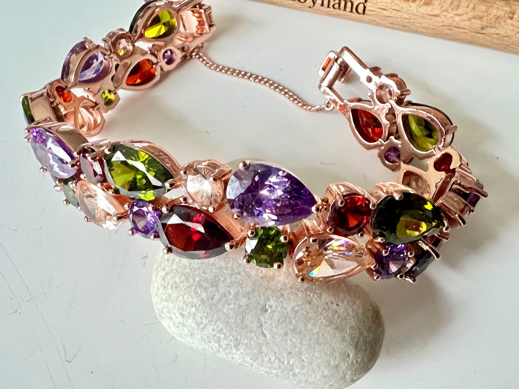 Bracelets: Glamour Armband - Roségolden Multicolor - Abend & Anlass – Neuf (Voir description) à Ruswil par artbyhand 2