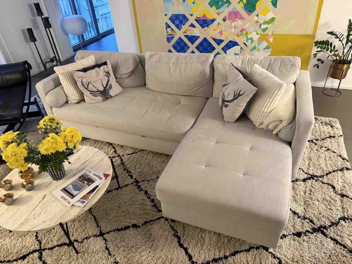 Ikea Sofas: Eck-/Bettsofa Stoff hellgrau – D'occasion à Zürich par mkl_9hl5 3