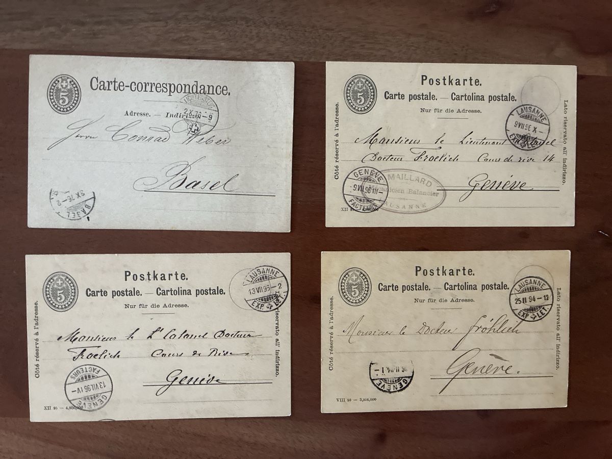 Ansichtskarten: 10 Ansichtskarten Schweiz von Chocolat Suchard – Gebraucht aus Oftringen von Cla.vD.74 5