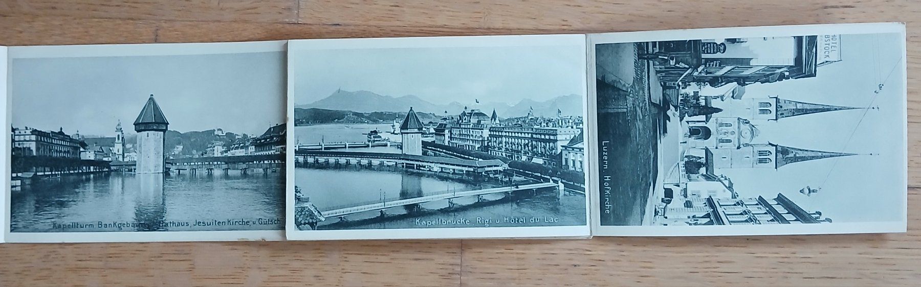 Cartoline postali: Souvenir von Luzern, um 1909 – Usato da Wettingen venduto da Aromat 1