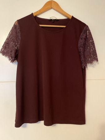 Damen Oberteil VERO MODA bordeauxrot Grösse XL