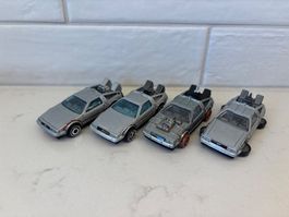 Lot de 4 DeLorean DMC-12 Hot Wheels 1:64