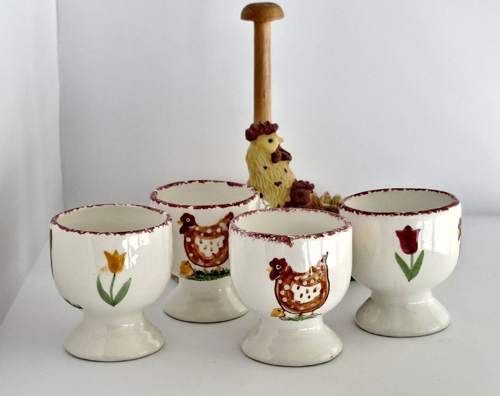 Altre Stoviglie: 5-teiliges Eierbecher Set aus andalusischer Keramik – Usato da Dietikon venduto da Magi2 3