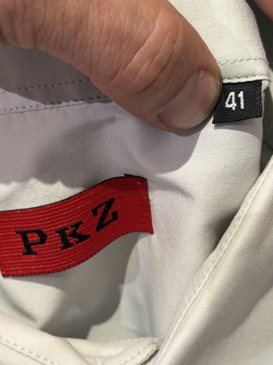 Camicie: PKZ Sommerhemd, Grösse L hellgrau, Top Zustand! – Usato da Schindellegi venduto da netcrack13 2