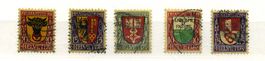 Pro Juventute Sätze 1918/19 gestempelt (Y112)