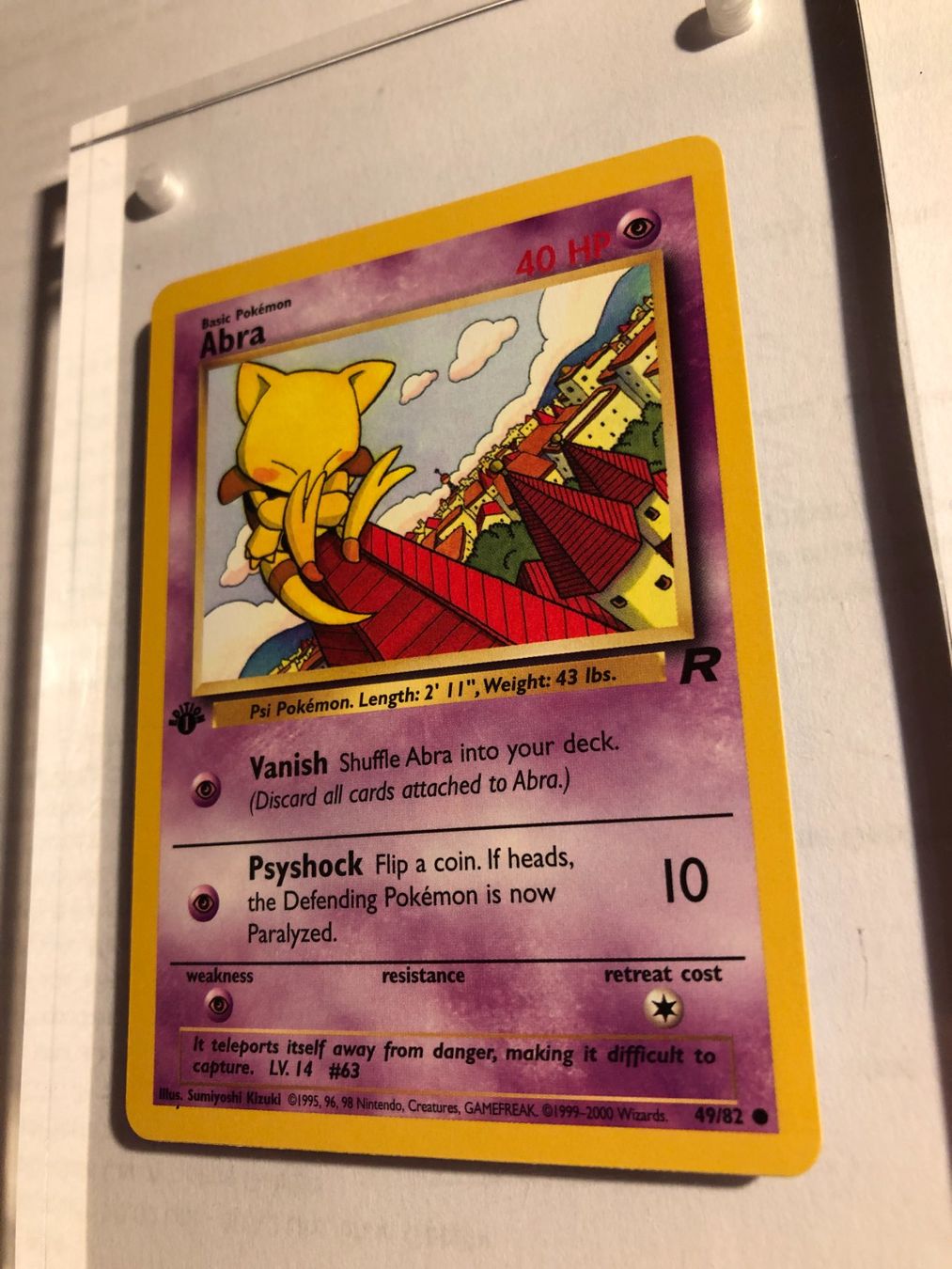 Carte collezionabili: Abra 1st Team Rocket - MINT - ab 1.- – Usato da Giubiasco venduto da dan_pr8b 2