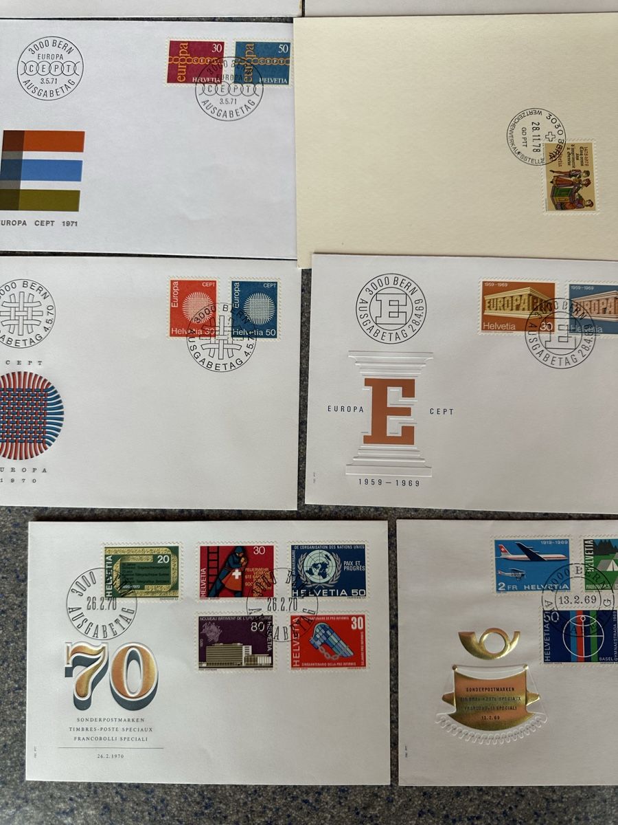 Tutti i francobolli: Schweiz - 29x FDC und Sonderbriefe – Usato da Schmitten / FR venduto da Samsara169 4