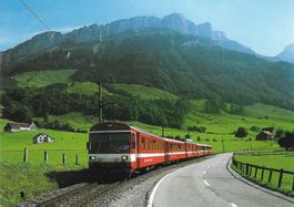 Neuer Pendelzug der Appenzeller Bahnen im Schwendetal