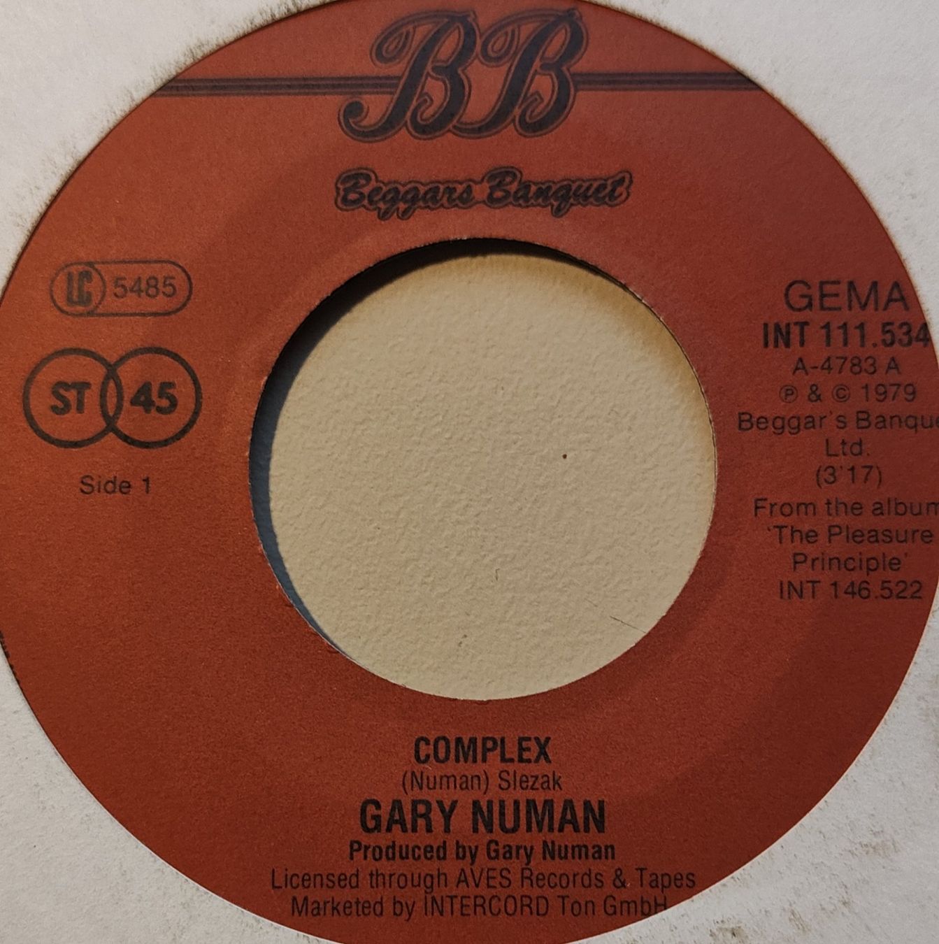 Vinyles: Vinyl-Single Gary Numan - Complex – D'occasion à Langenthal par Modo39