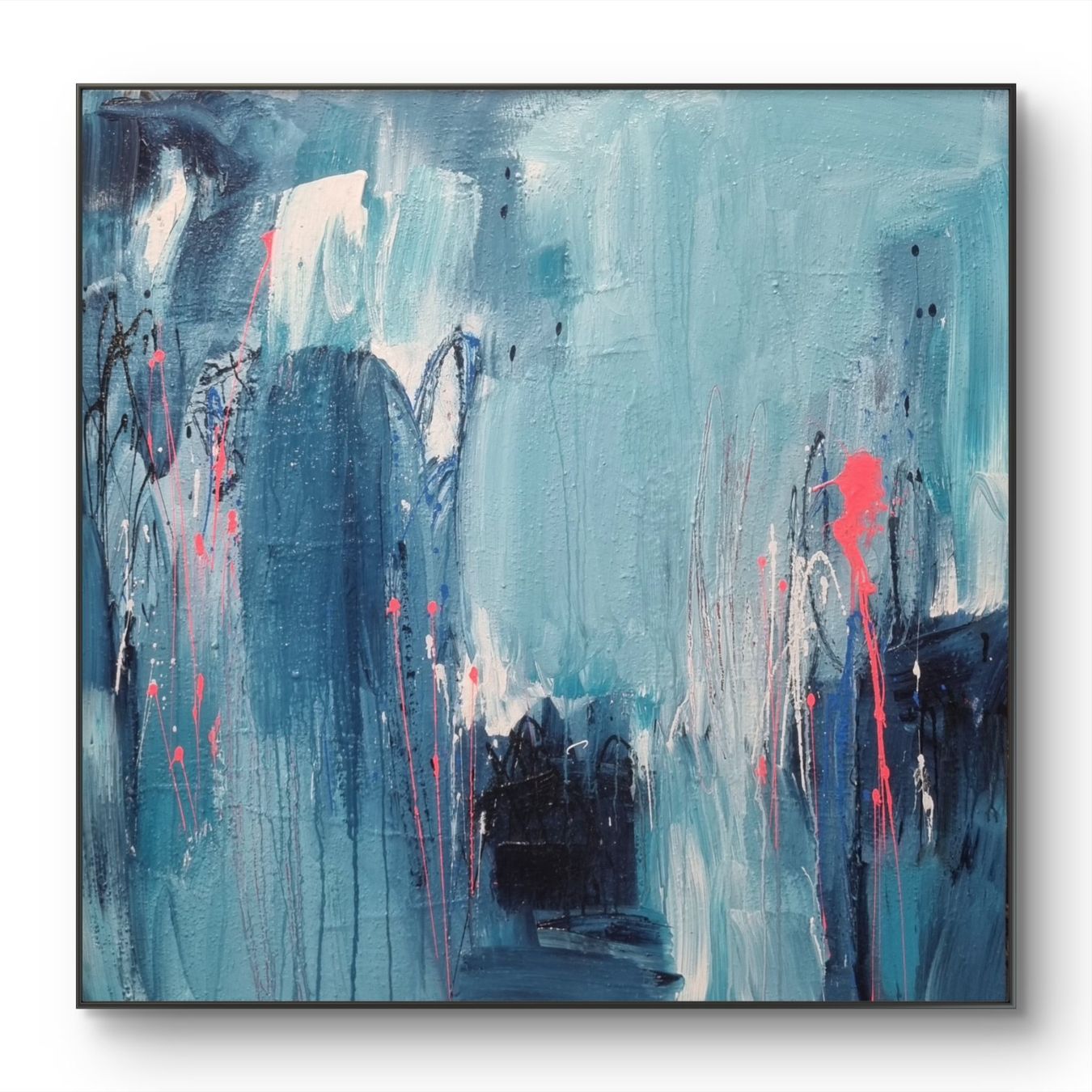 Tableaux: Originales abstraktes Gemälde 100x100cm – Neuf (Voir description) à Urdorf par Contra8 1
