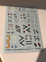1/48 BF-109E DECALS AUS KAGERO MONOGRAPHS 37 / NUR DECALS