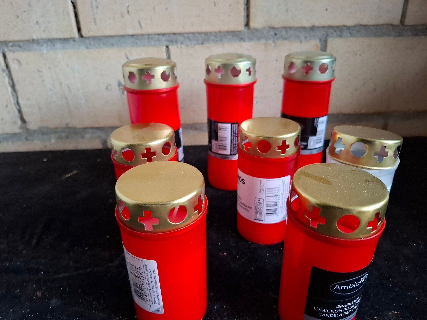 Candele: Grabkerzen Rot 8 Stk. Neue Ware – Nuovo (secondo la descrizione) da Schönholzerswilen venduto da clyde123