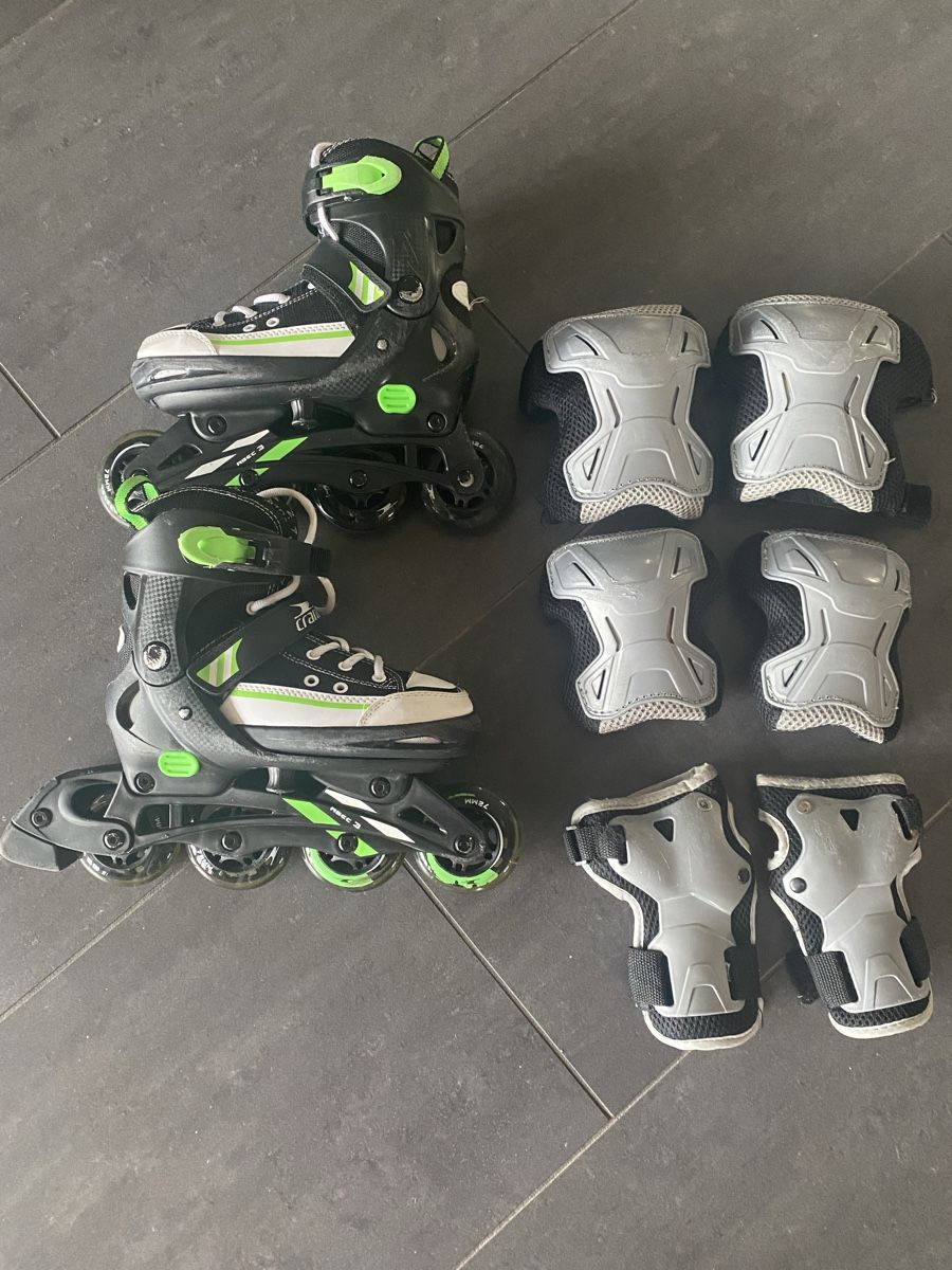 Inline-Skating & Rollschuhe: Inlineskates Crane Gr. 33-36 inkl. Schoner – Gebraucht aus Zweisimmen von lea0100 1