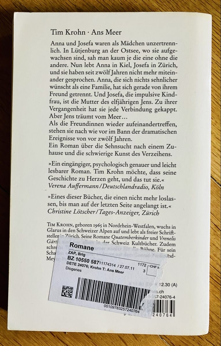 Bücher: Tim Krohn: Ans Meer – Gebraucht aus Buchs AG von Allerleis 1