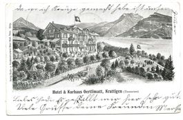 Krattigen am Thunersee (BE) Hotel & Kurhaus Oertlimatt  1905