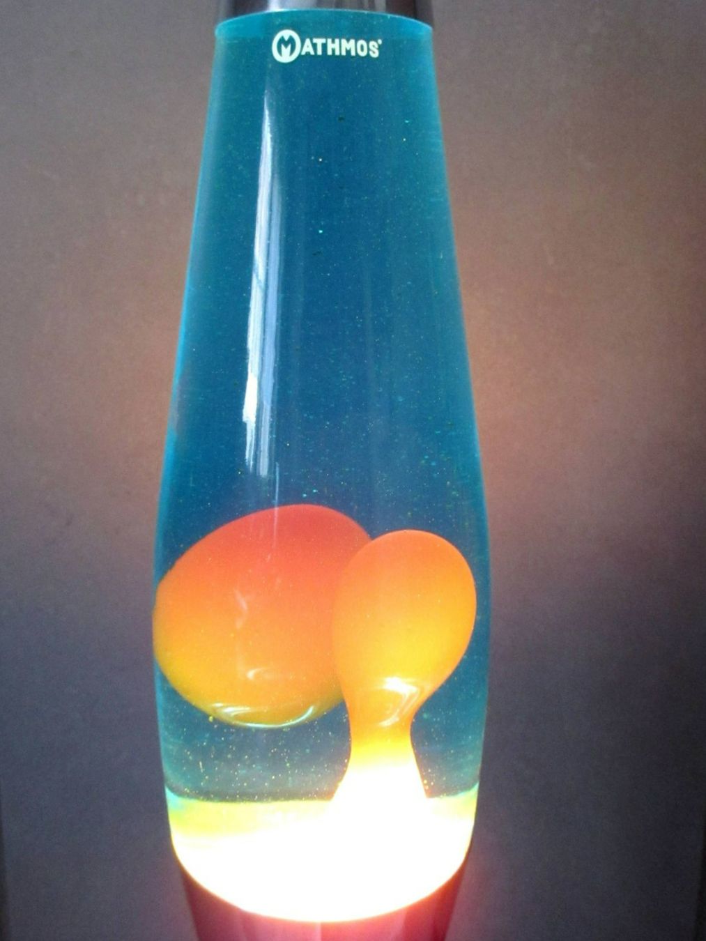 Mathmos Lampen: Mathmos Astrobaby Lavalampe Silber Blau/Orange Lava Lampe – Gebraucht aus Beringen von Arven86 5