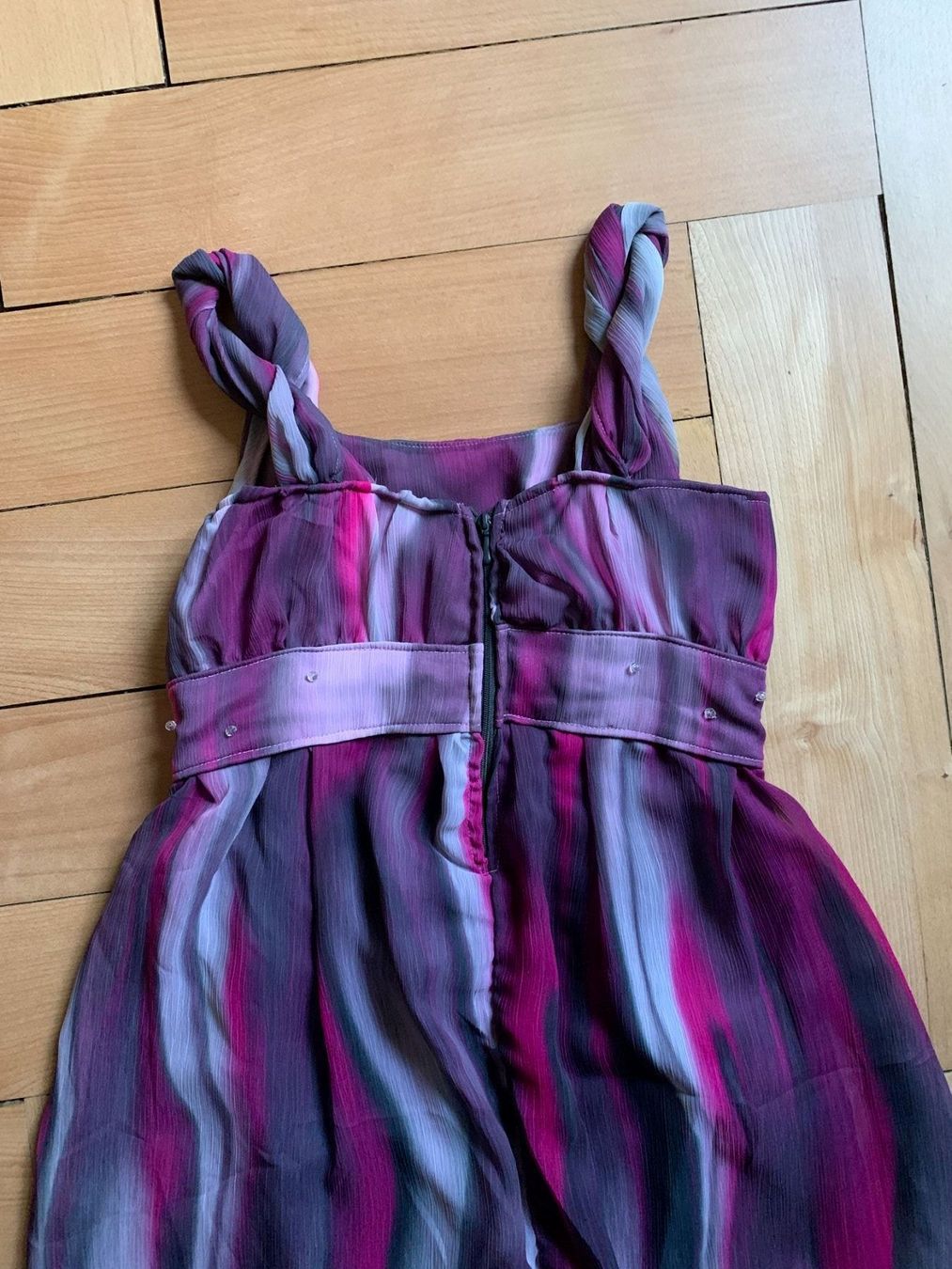 Robes: Chiffon Kleid grau-magenta - XS – D'occasion à Zürich par Diazaio 2