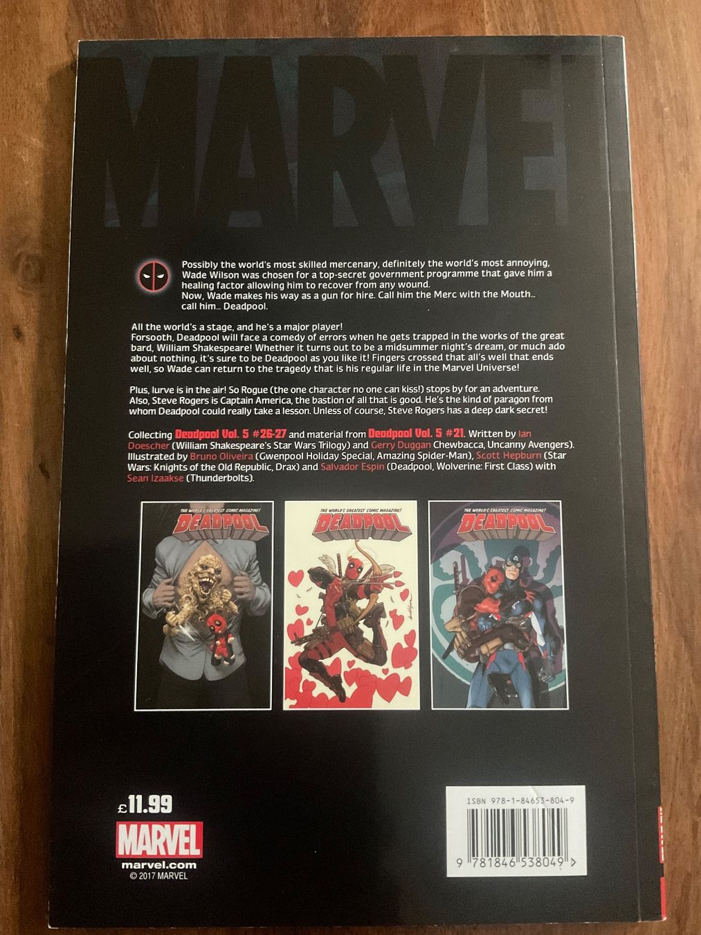 Fumetti: Deadpool Does Shakespeare - Marvel Comic in English – Nuovo (secondo la descrizione) da Kreuzlingen venduto da tummetott71 2