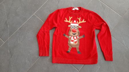 Pullover Rentier/Elch Grösse 122/128