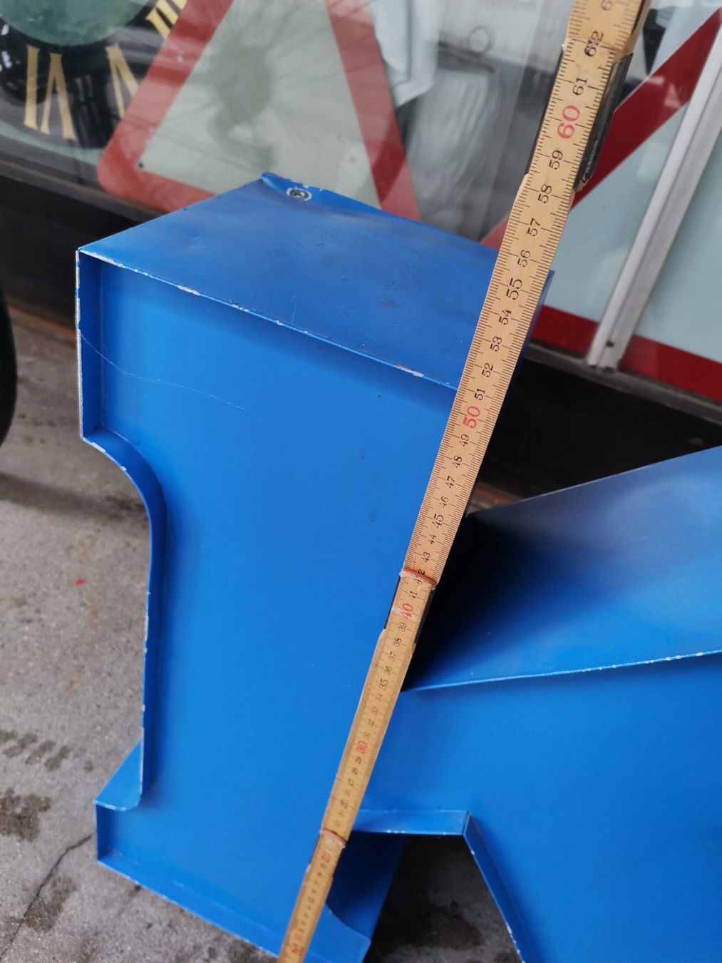 Tutte le decorazioni: Werbebuchstabe K, Blechbuchstabe K, Buchstabe K, Buchstabe K – Usato da Wiedlisbach venduto da materialkreislauf 4