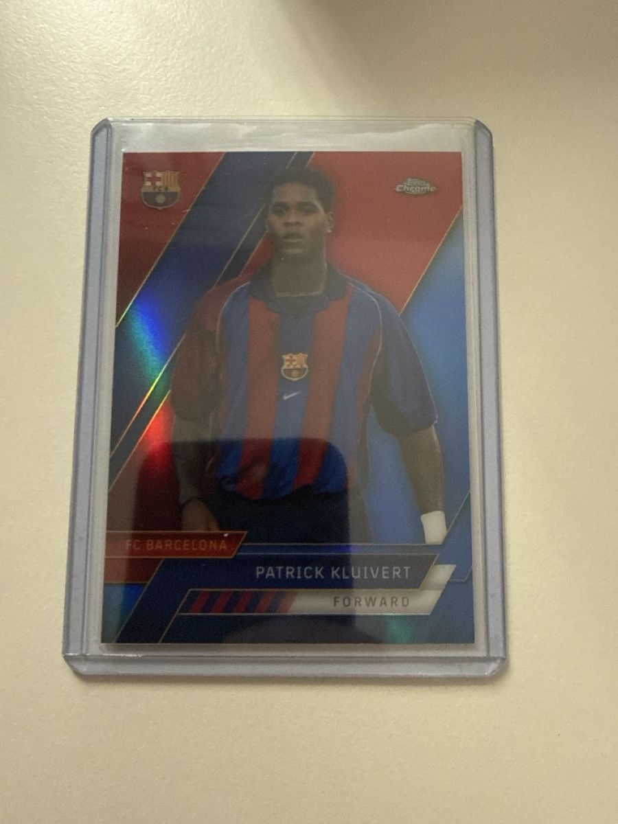Topps Carte collezionabili: Patrick Kluivert, Barcelona, Topps Chrome Barcelona – Usato da Bäretswil venduto da pu0_7rmv