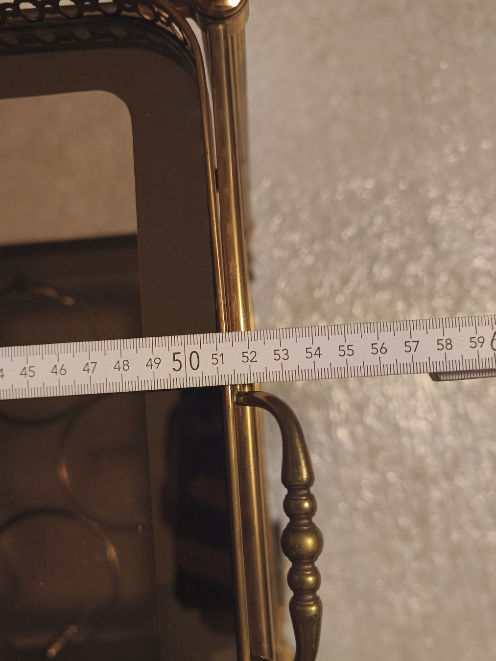 Tutte le decorazioni: Servierwagen Messing Glas Rauchglas Vintage – Usato da Scherzingen venduto da The-C 3