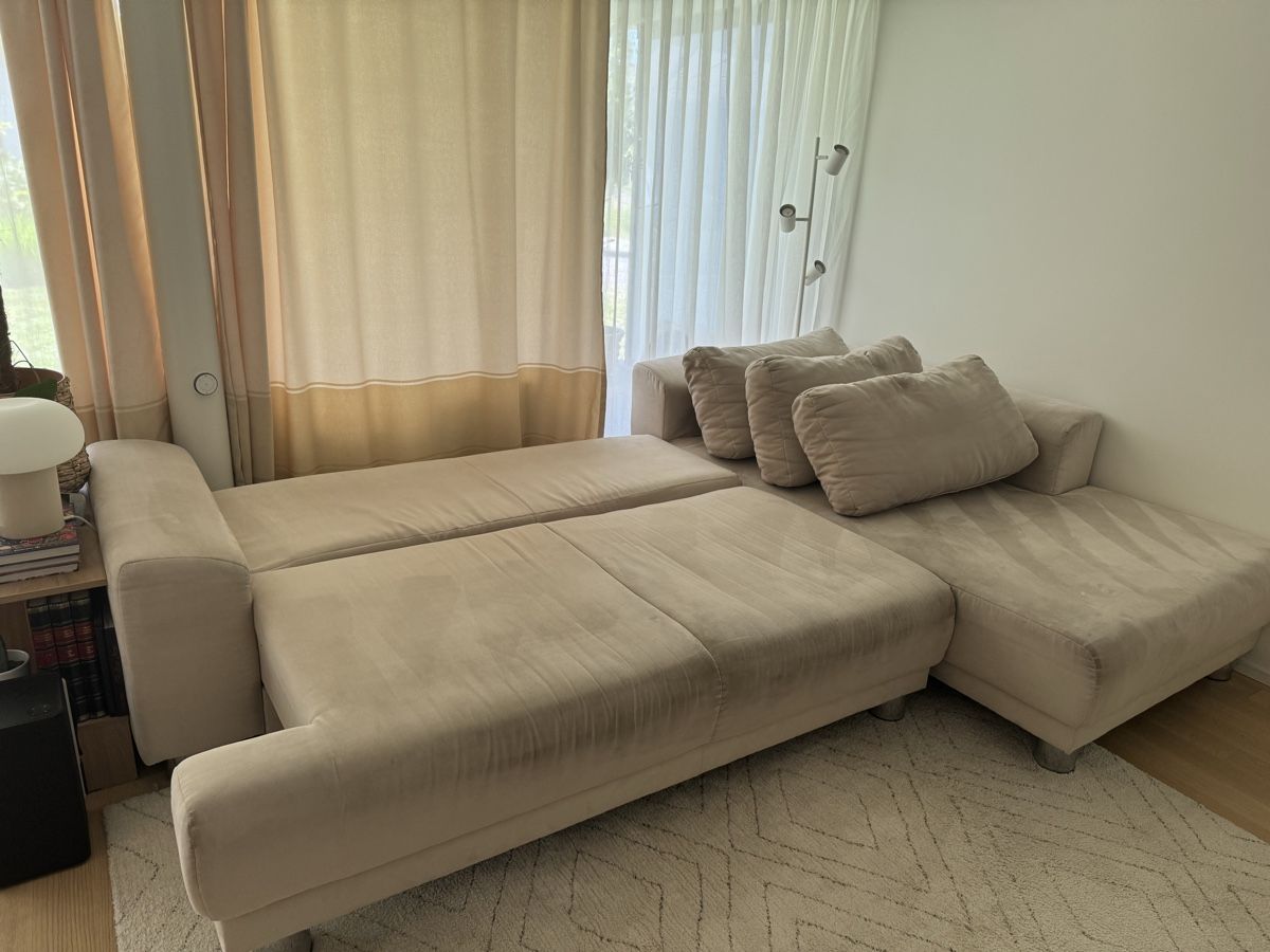 Divani: Ecksofa beige, Stoff mit Bettfunktion & Stauraum – Usato da Sursee venduto da eldi94 2