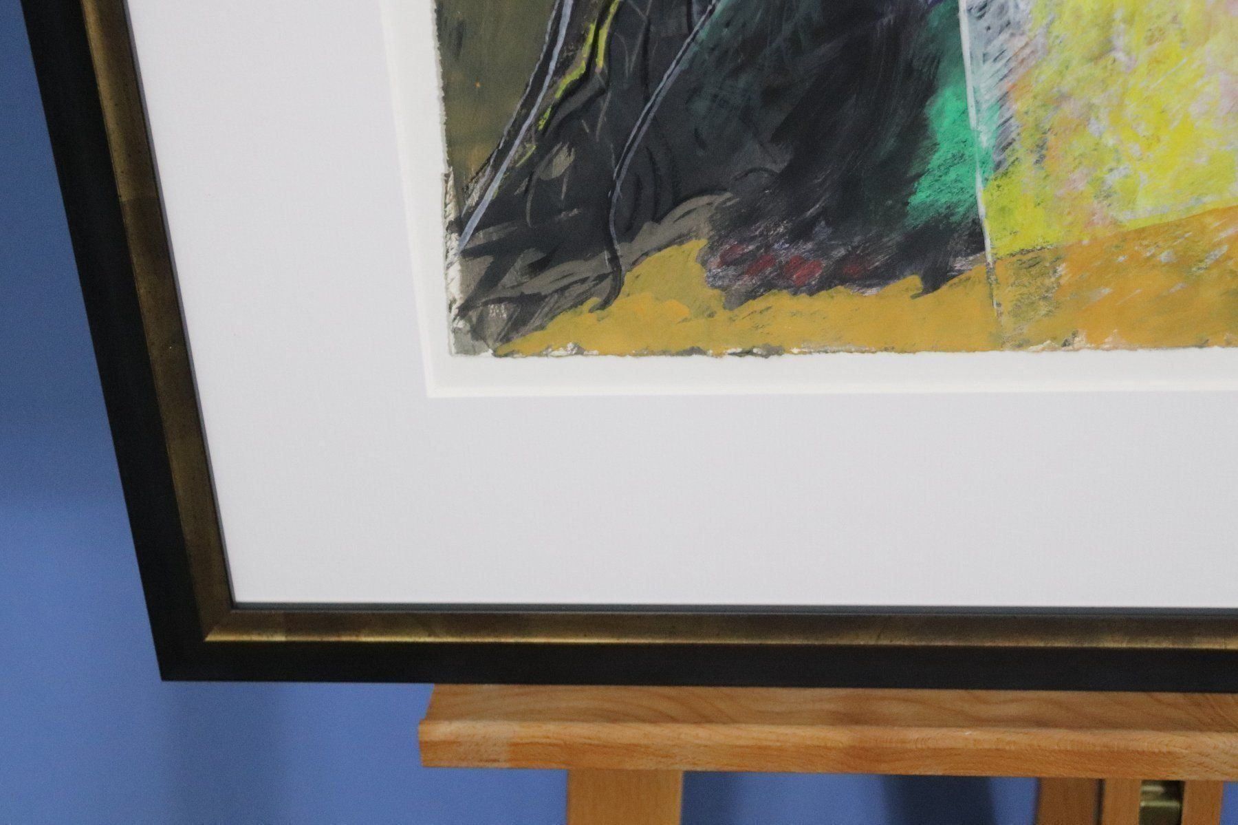 Dipinti: Bugnon Roland, Mischtechnik, bez. "Jbizenkische Baumkönigin" – Usato da Zug venduto da Kunst-Fundgrube 5