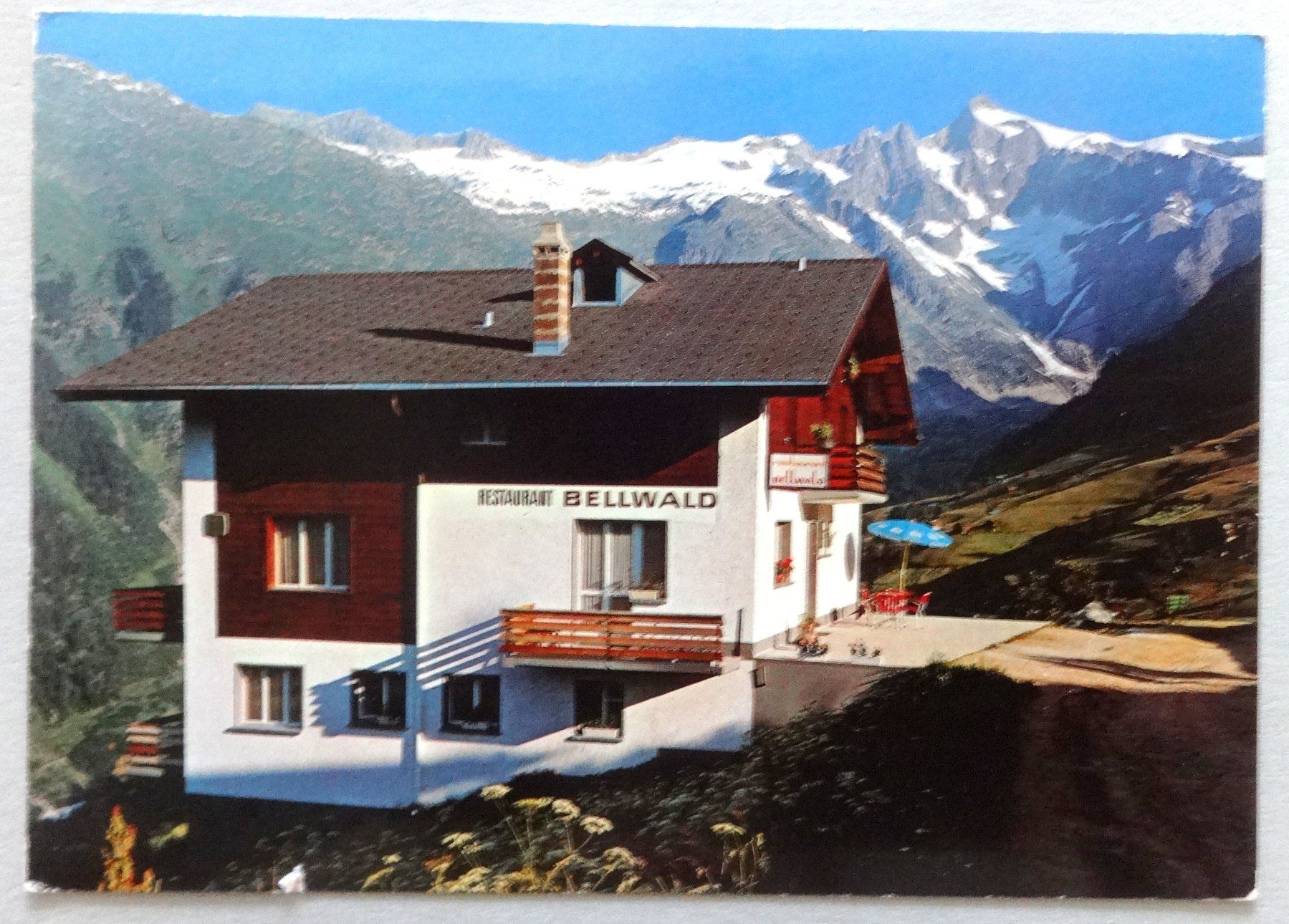Cartoline postali: Restaurant Bellwald, Bellwald 1560 m – Usato da Fétigny venduto da Billy2miny