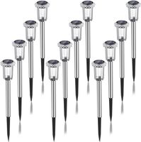 12 Stück LED Solarleuchten für Garten, Solarlampe für außen