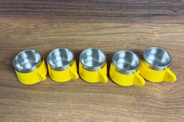 5 OD Miasino Vintage Thermo Tassen Gelb Inox