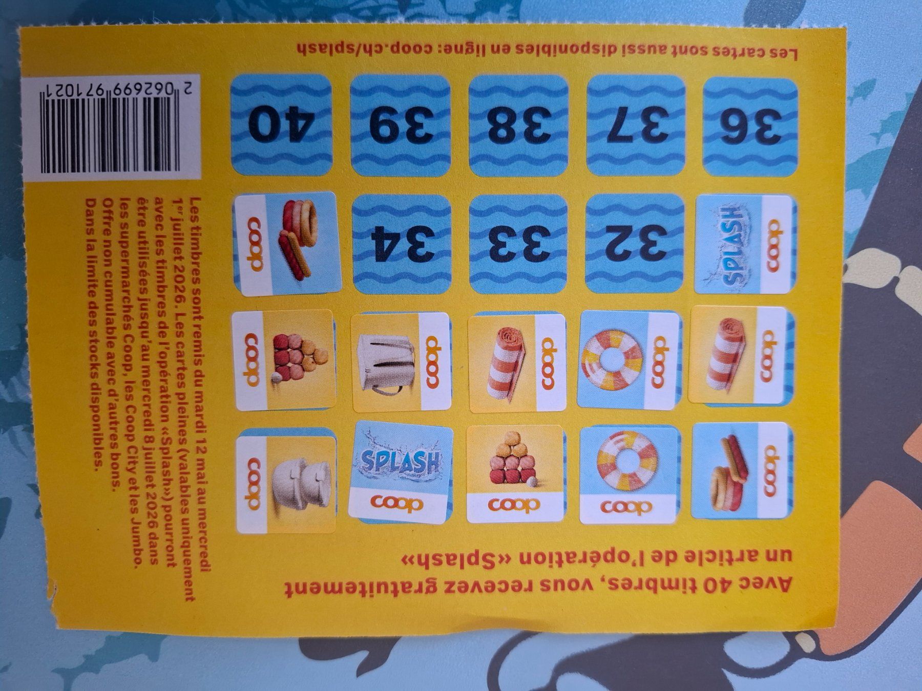 Coop Sammelmarken & -punkte: 32 Märkli Coop  Splash – Neu (gemäss Beschreibung) aus Crémines von Carambaaa