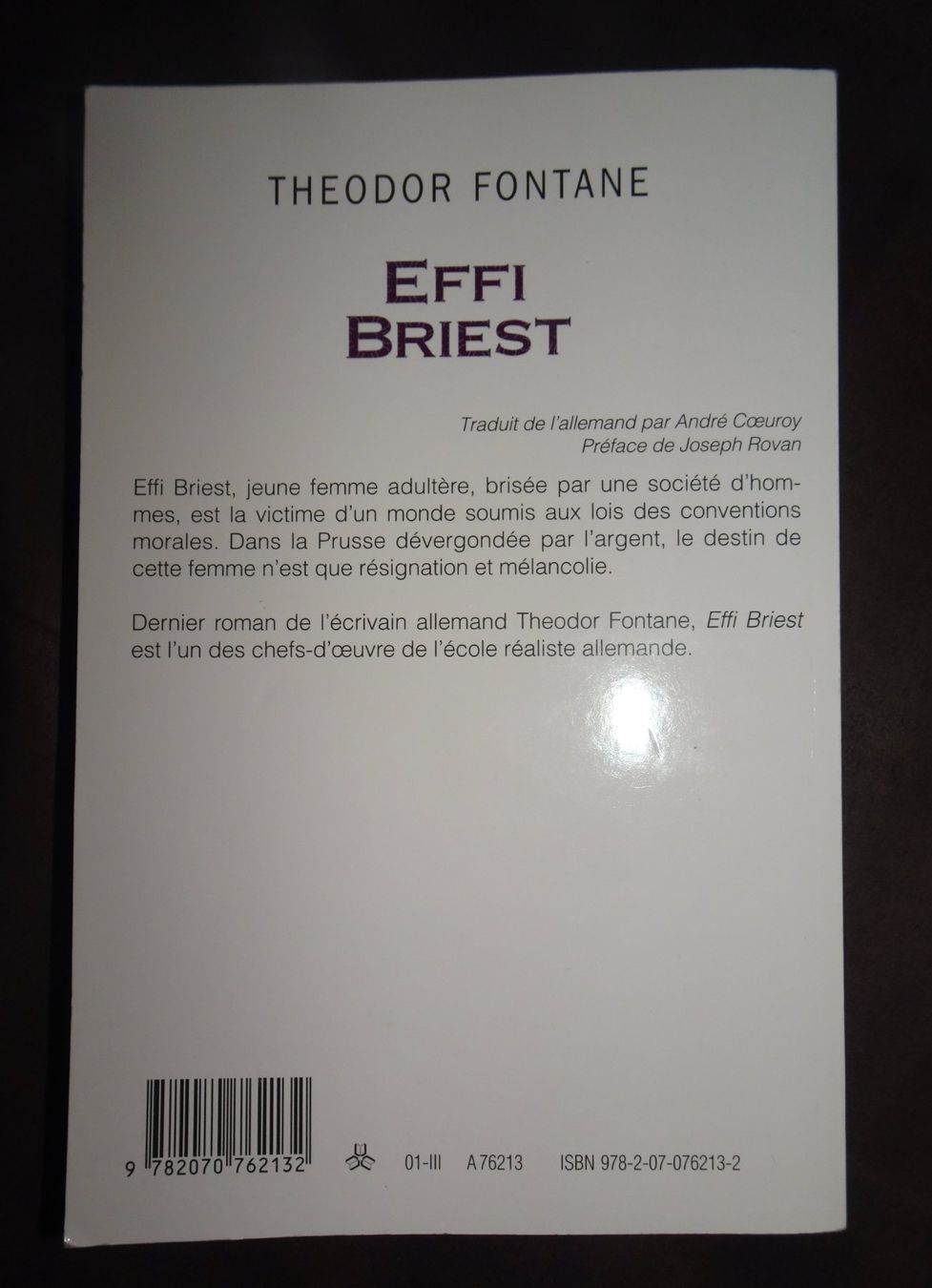 Libri: Effi Briest - Theodor Fontane – Usato da Châtelaine venduto da Gio54321 1